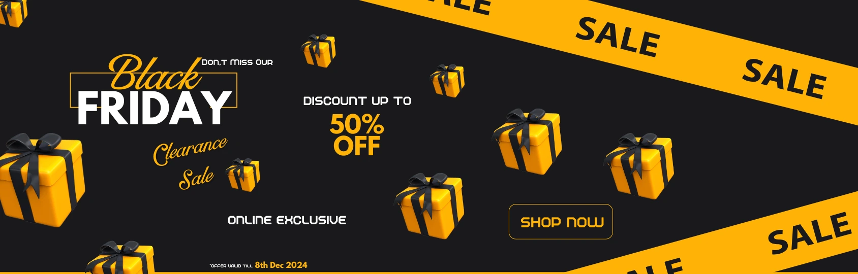 Black Friday Sale Website Banner